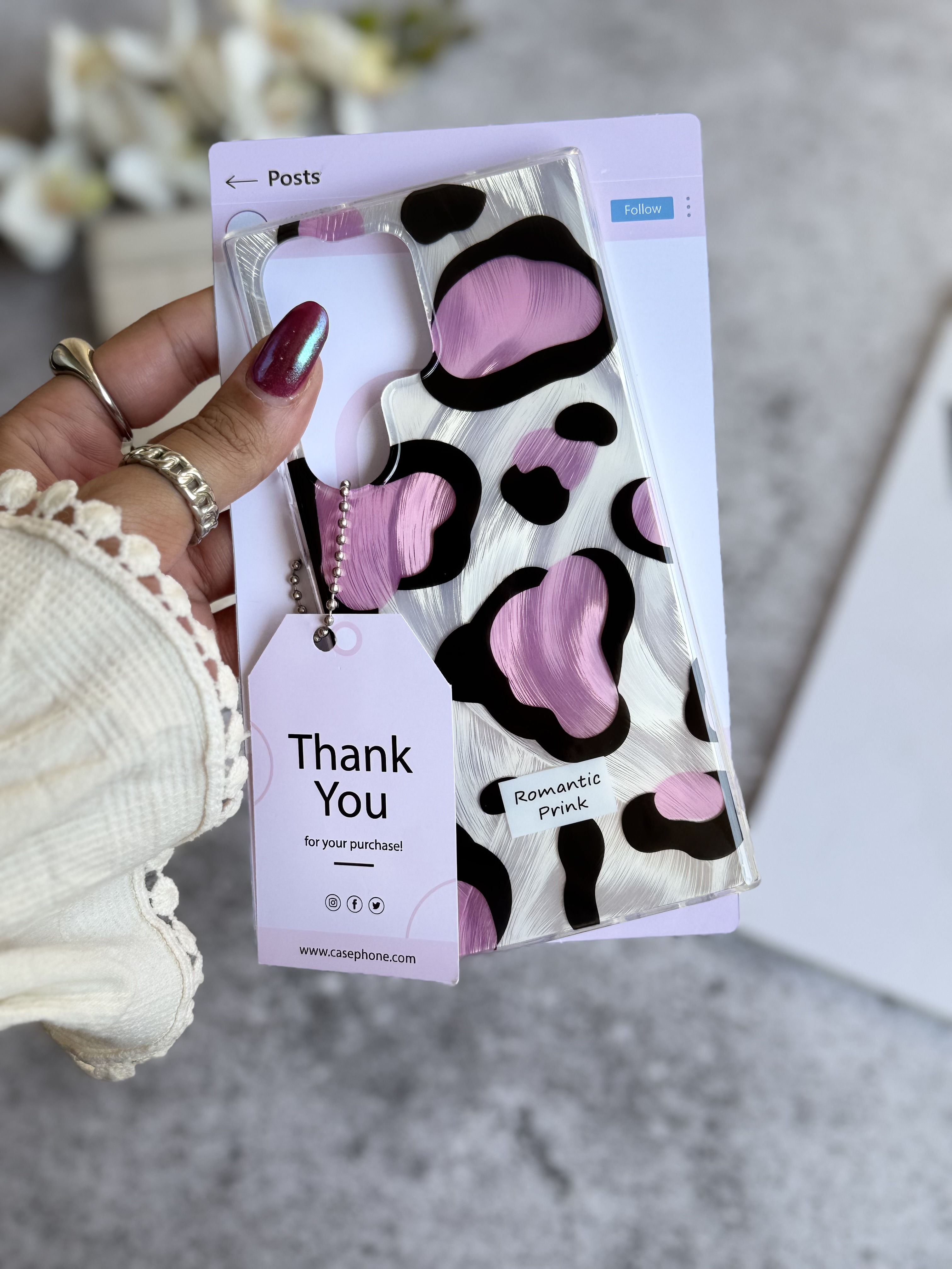 گارد پلنگی Romantic Pink اندرویدی