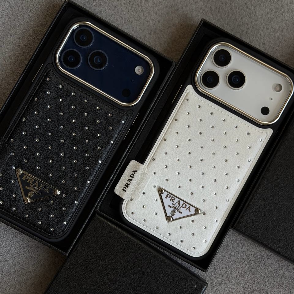 قاب leather prada diamond