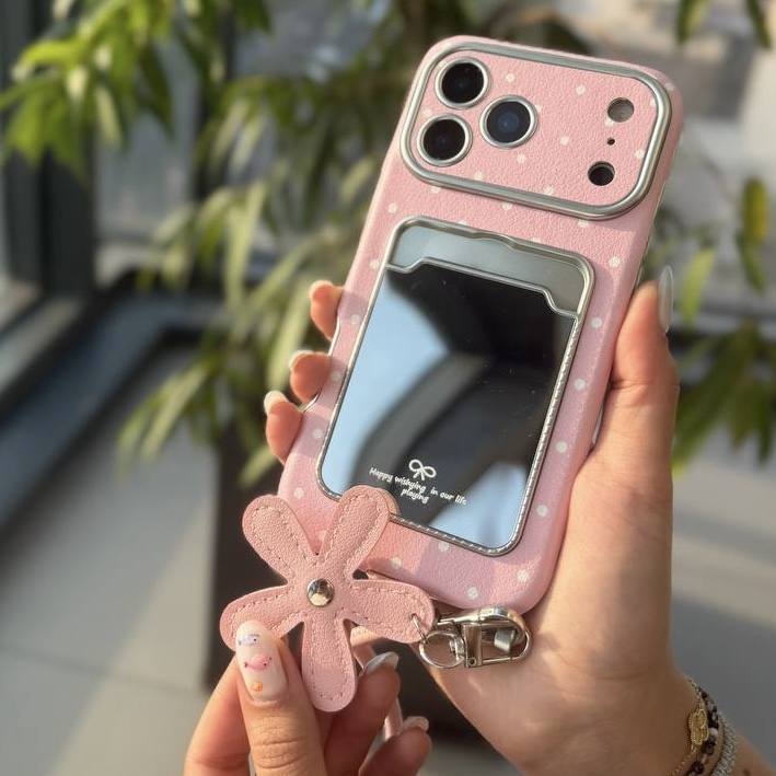 قاب pink mirror strap