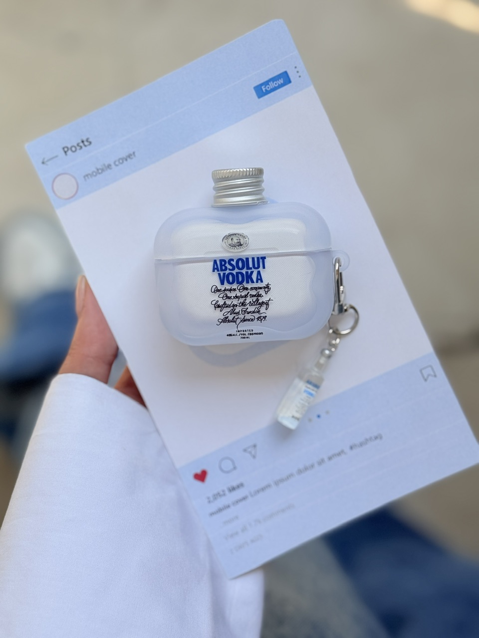 کاور ایرپاد Absolut Vodka با آویز