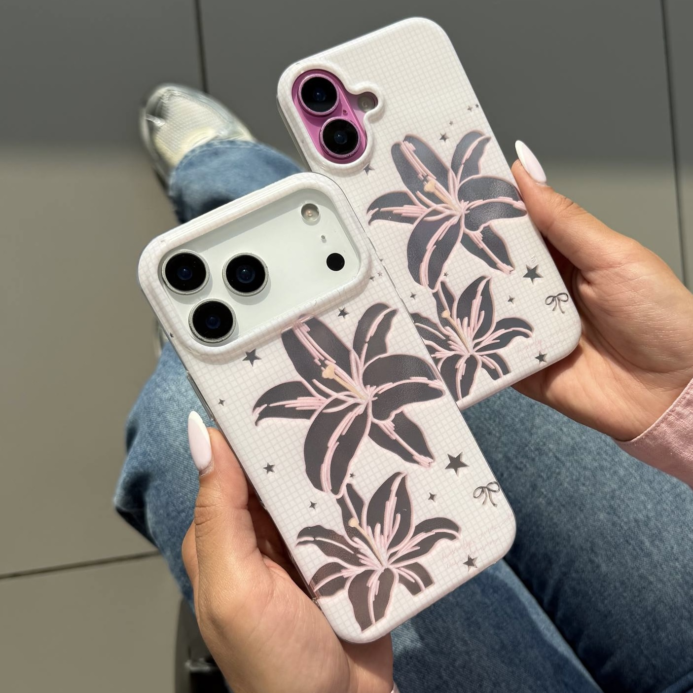 قاب hologram pink lilium