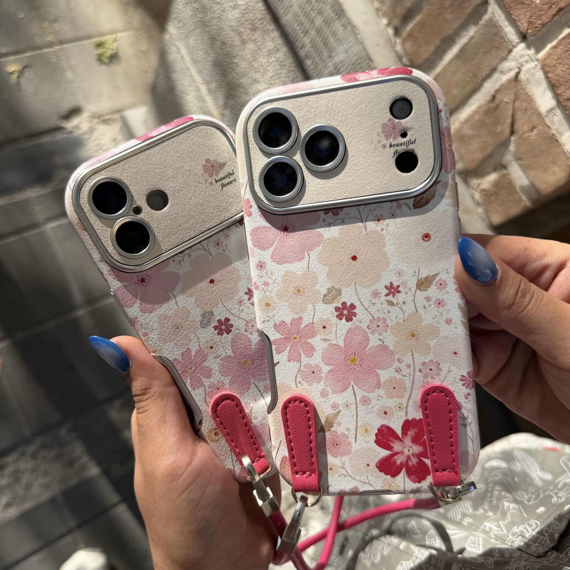 قاب flora pink بنددار